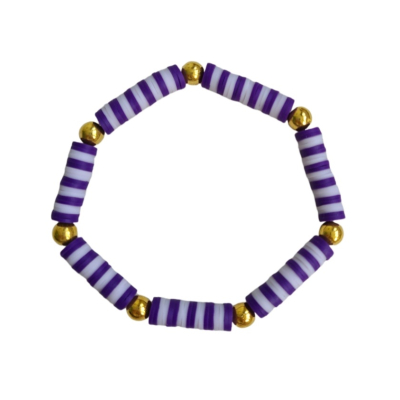 Stripe armband - paars